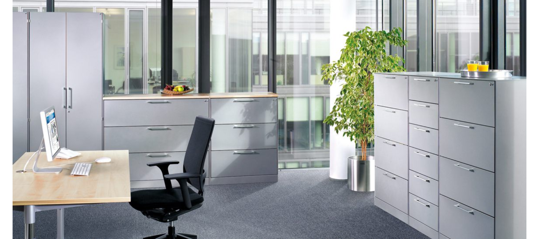 metalowe meble biurowe szafy szufladowe cp aranżacja - 03