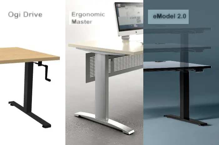 Różne modele biurek biurowych